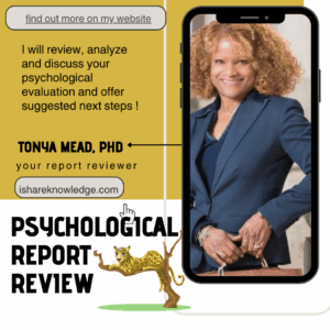 Tonya Mead PhD Psychological Report Review